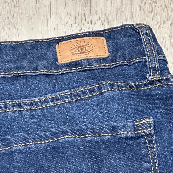 Sofia Jeans by Sofia Vergara Size 14 Dark Wash Skinny Jeans Distressed Hem - Picture 10 of 10